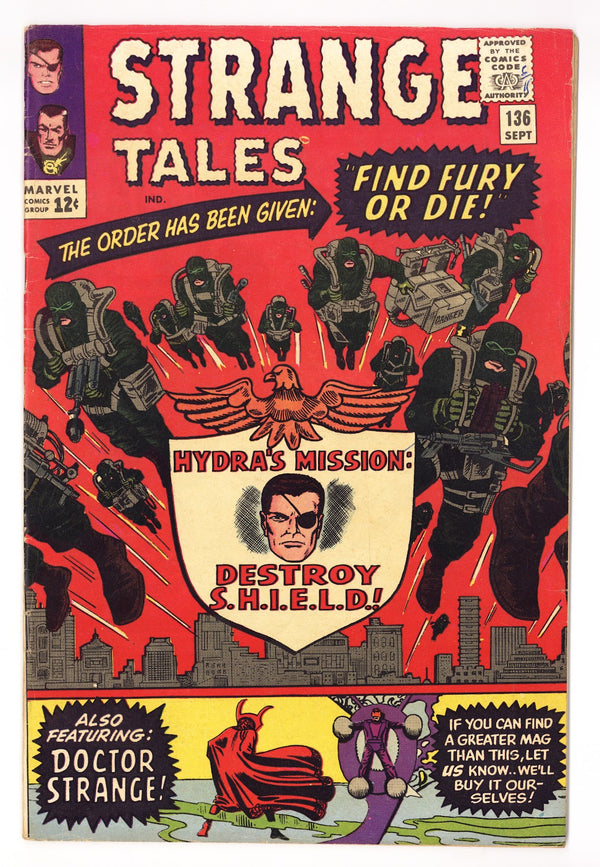 Strange Tales Vol 1 136 VG+ (4.5) (1965)