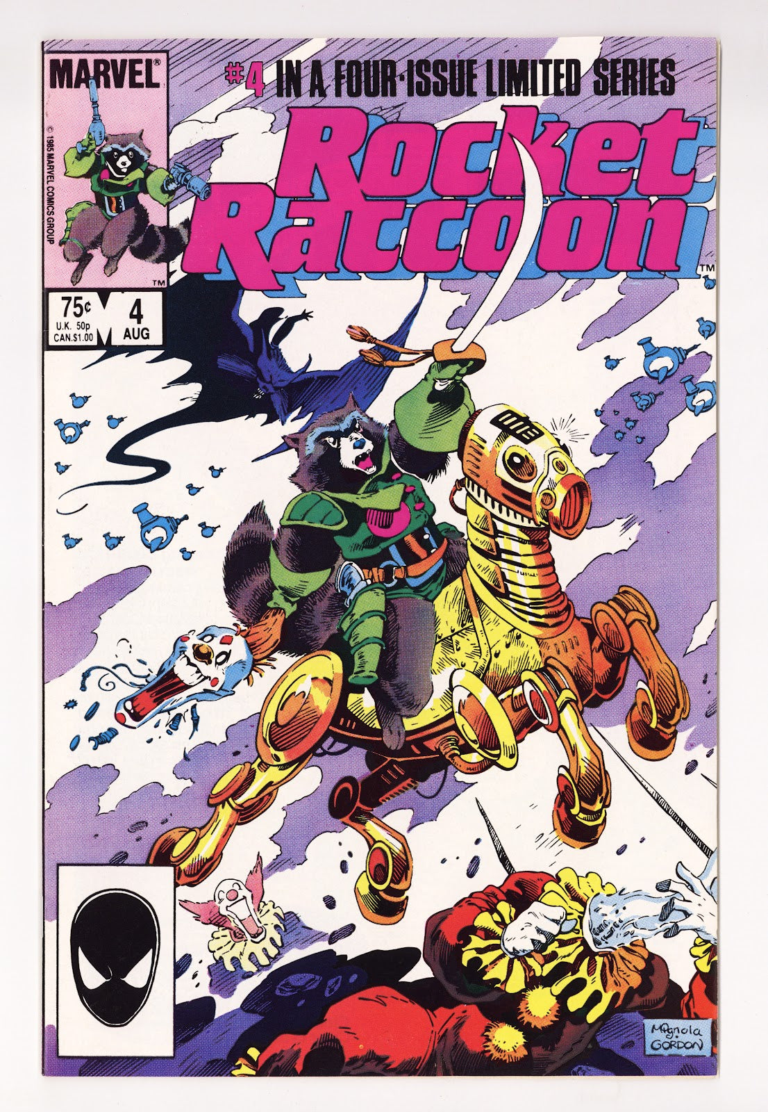Rocket Raccoon Vol 1 4 VF+ (8.5) (1985) 