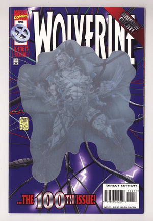 Wolverine Vol 2 100  VF/NM (9.0)   (1996) Enhanced Foil  Variant
