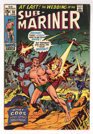Sub-Mariner Vol 1 36  FN+ (6.5)   (1971)