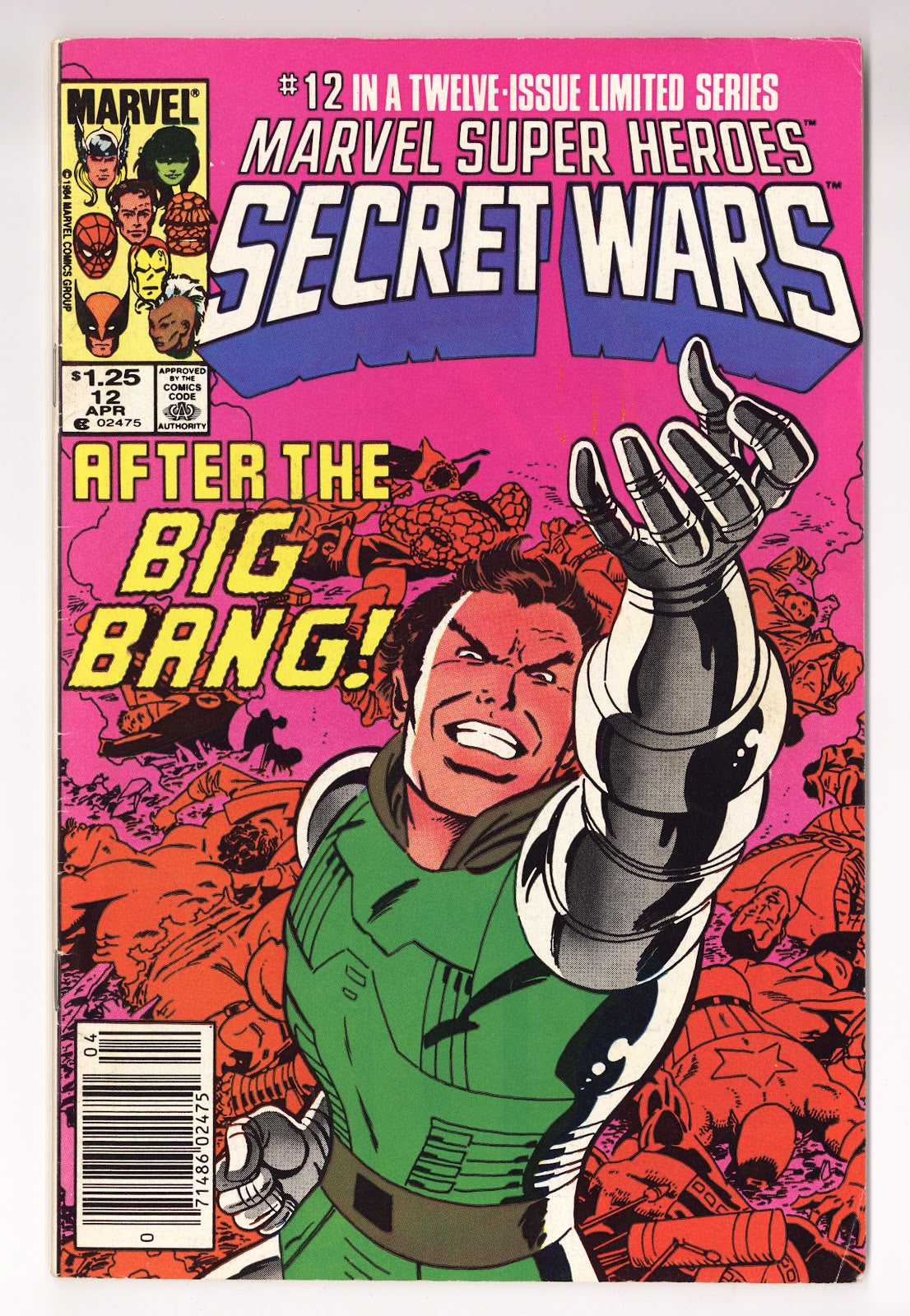 Marvel Super-Heroes Secret Wars Vol 1 12 VG+ (4.5) (1985) Canadian Price Variant 