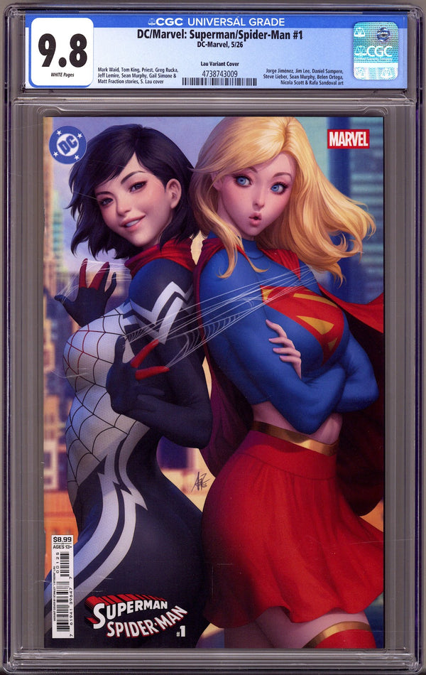 DC / Marvel: Superman / Spider-Man 1 CGC 9.8 (NM/M) (2026) Artgerm Variant