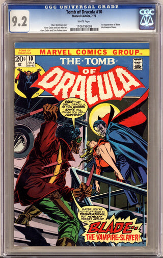 Tomb of Dracula Vol 1 10 CGC 9.2 (NM-)   (1973)