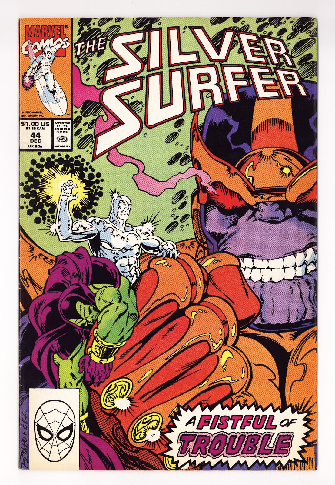 Silver Surfer Vol 3 44  FN+ (6.5)   (1990)     