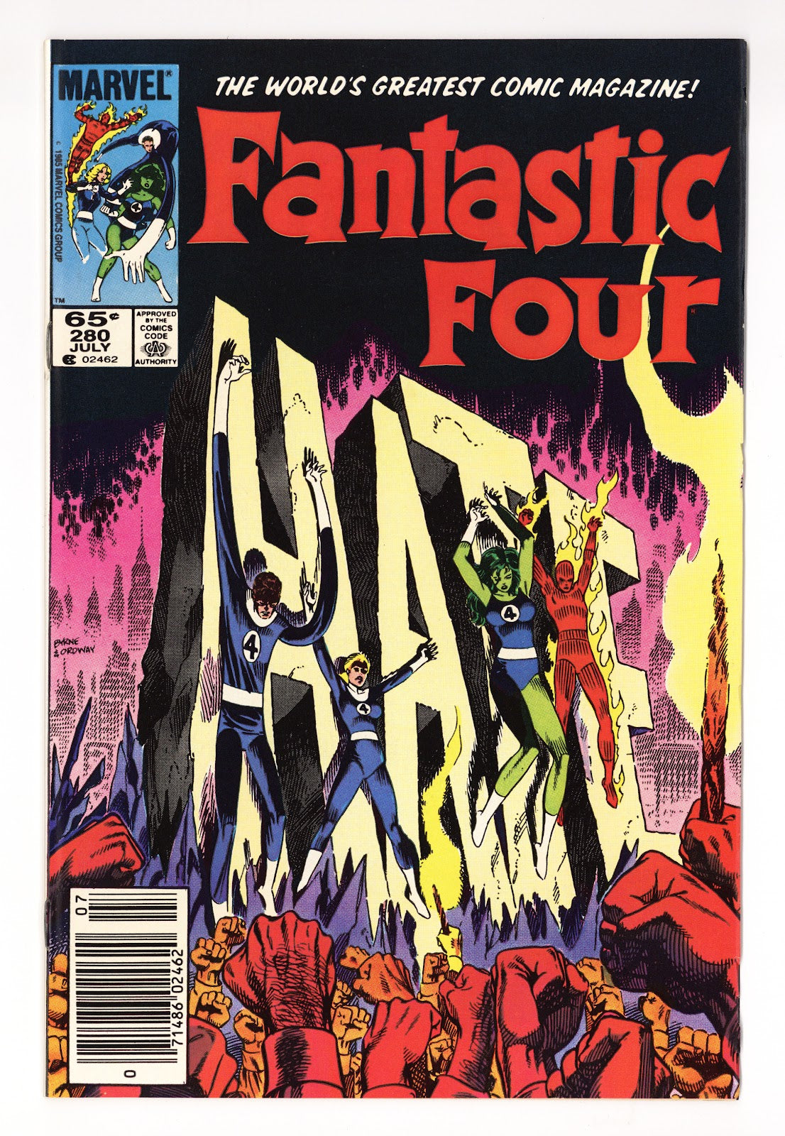 Fantastic Four Vol 1 280 Mid Grade (1985) Newsstand 