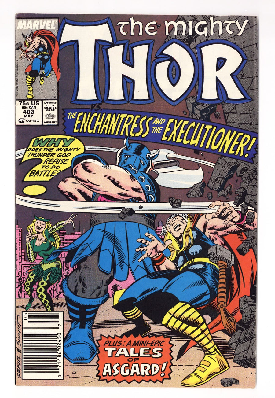 Thor Vol 1 403  Mid Grade   (1989)   Newsstand