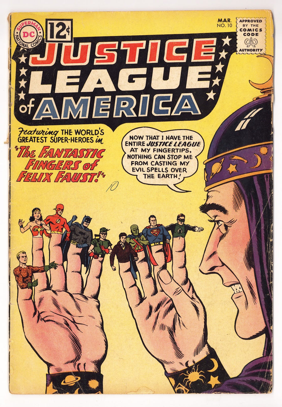 Justice League of America Vol 1 10  GD+ (2.5)   (1962)