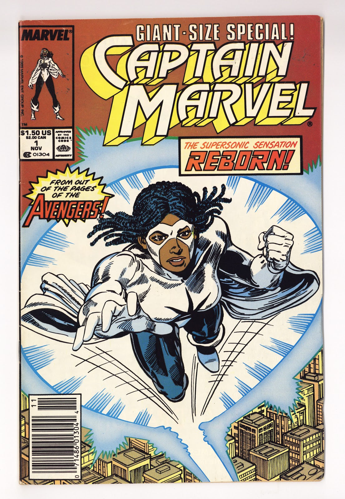 Captain Marvel Vol 2 1  Mid Grade   (1989)   Newsstand  