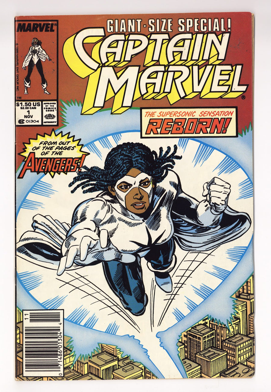 Captain Marvel Vol 2 1  Mid Grade   (1989)   Newsstand  