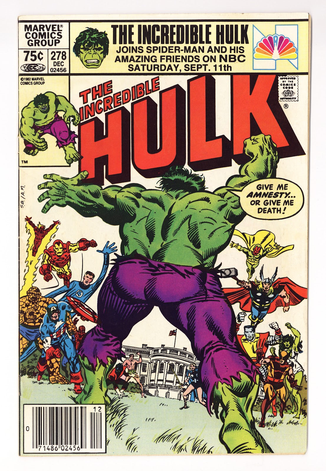 The Incredible Hulk Vol 1 278  Mid Grade   (1982)   Canadian Price Variant  