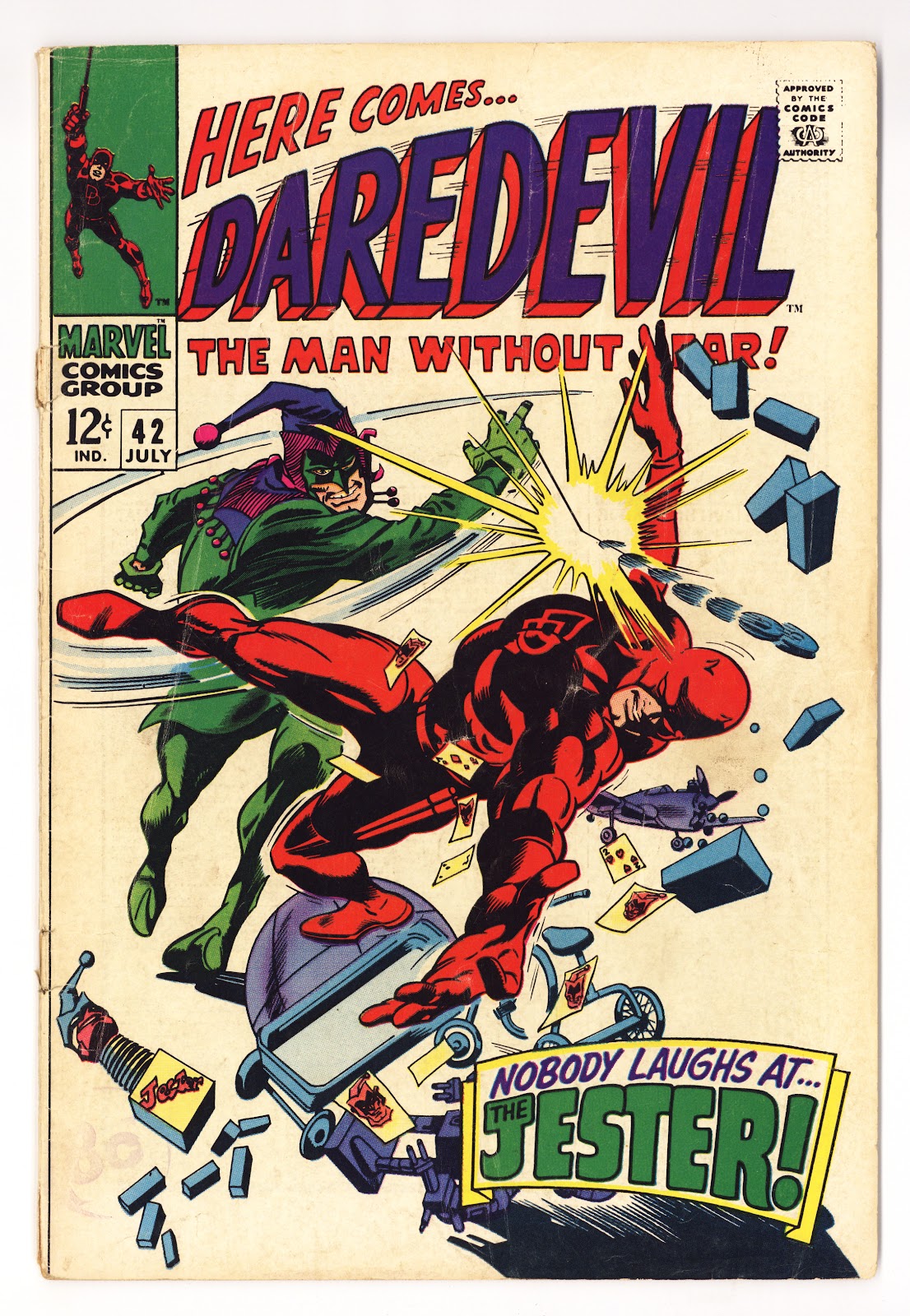 Daredevil Vol 1 42  GD (2.0) Cover Detached  (1968)