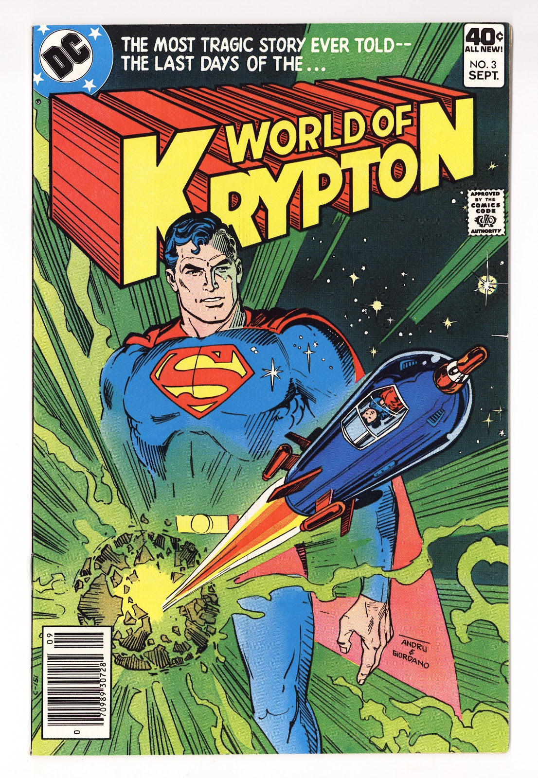 World of Krypton Vol 1 3 High Grade (1979) 