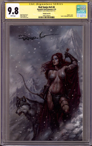 Red Sonja Vol 5 4 CGC 9.8 (NM/M) (2019) Parrillo Virgin Exclusive Variant Signed x1 Cover Lucio Parrillo