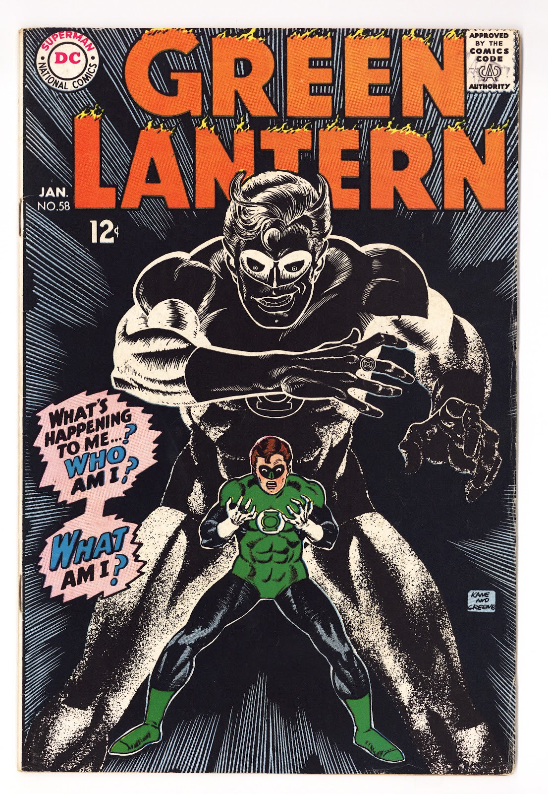 Green Lantern Vol 2 58  FN (6.0)   (1968)     