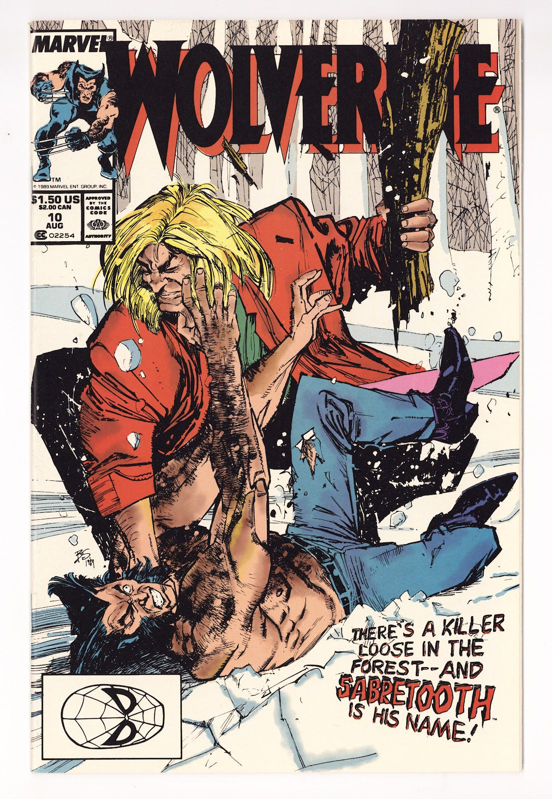 Wolverine Vol 2 10  VF (8.0)   (1989)     