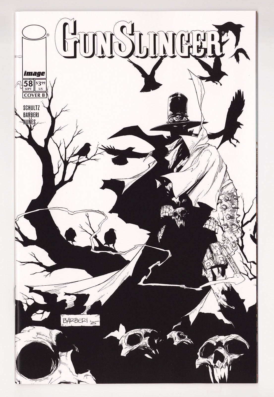 Gunslinger Spawn  58 Barberi  B&W Variant   (2026)