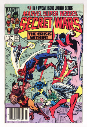 Marvel Super-Heroes Secret Wars Vol 1 3 FN (6.0) (1984) Canadian Price Variant