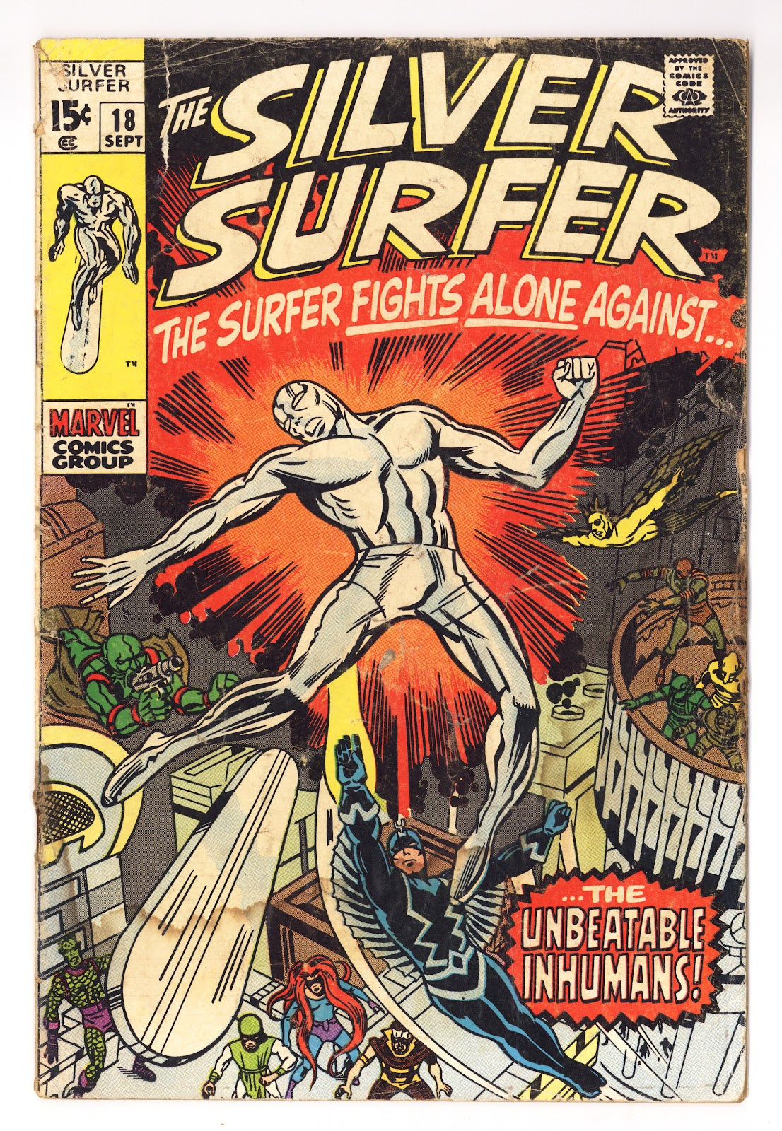 The Silver Surfer Vol 1 18 GD+ (2.5) (1970)  