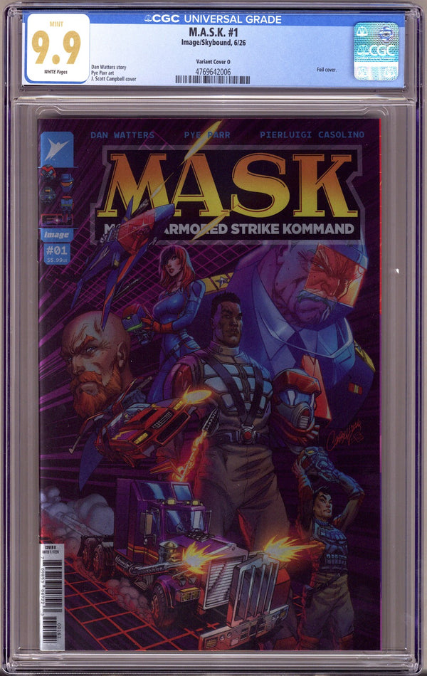 M.A.S.K.   1 CGC 9.9 (MINT)   (2026) Campbell Foil  Variant