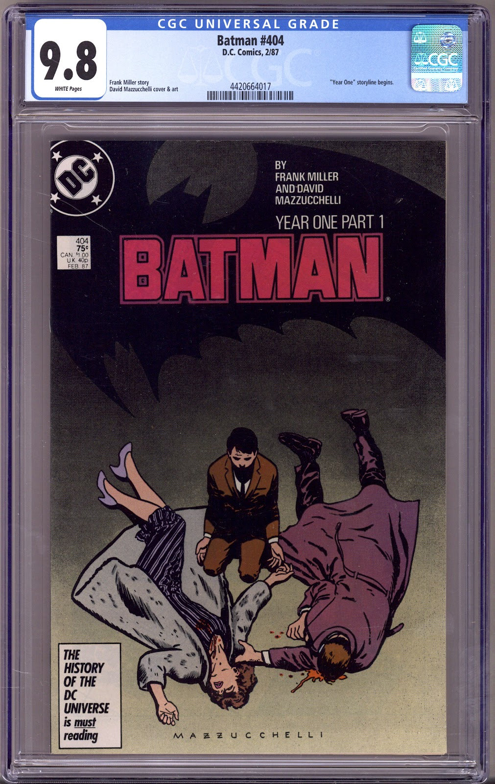 Batman Vol 1 404 CGC 9.8 (NM/M) (1987) 