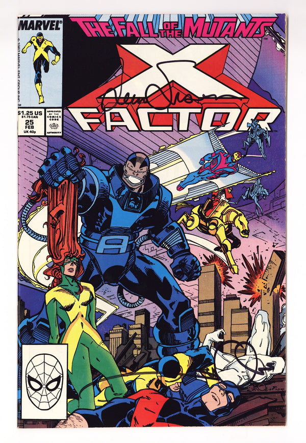 X-Factor Vol 1 25  VF/NM (9.0)   (1988)     Signed x2  Walt & Louise Simonson
