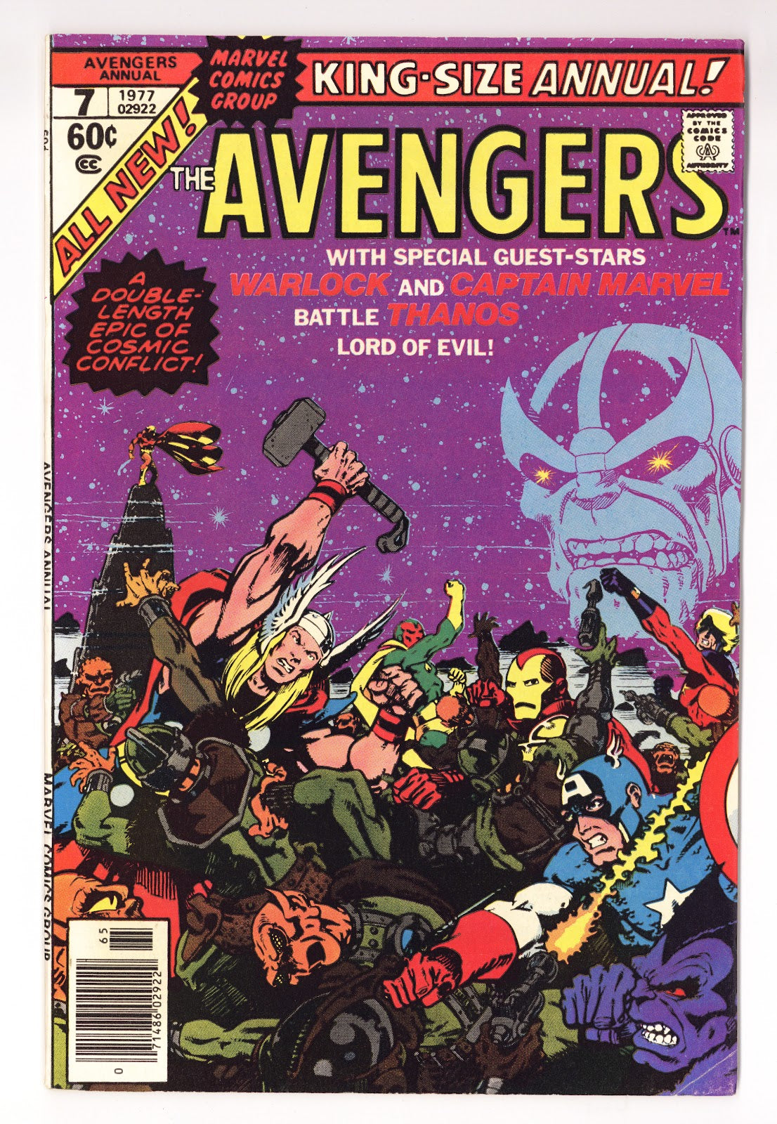 The Avengers Annual Vol 1 7 VF- (7.5) (1977) 