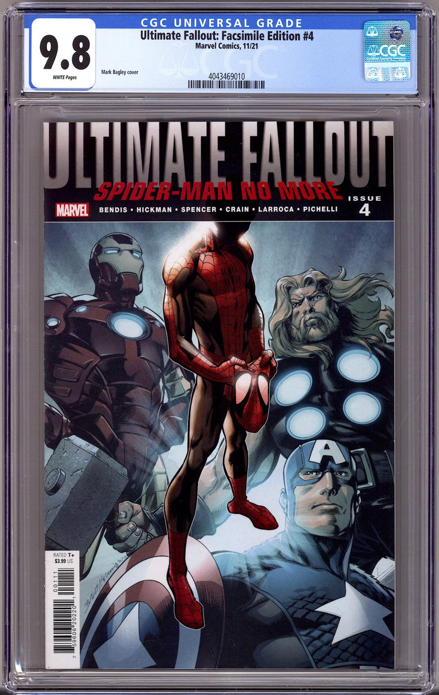 Ultimate Fallout #4 Facsimile Edition   [nn] CGC 9.8 (NM/M)   (2021)