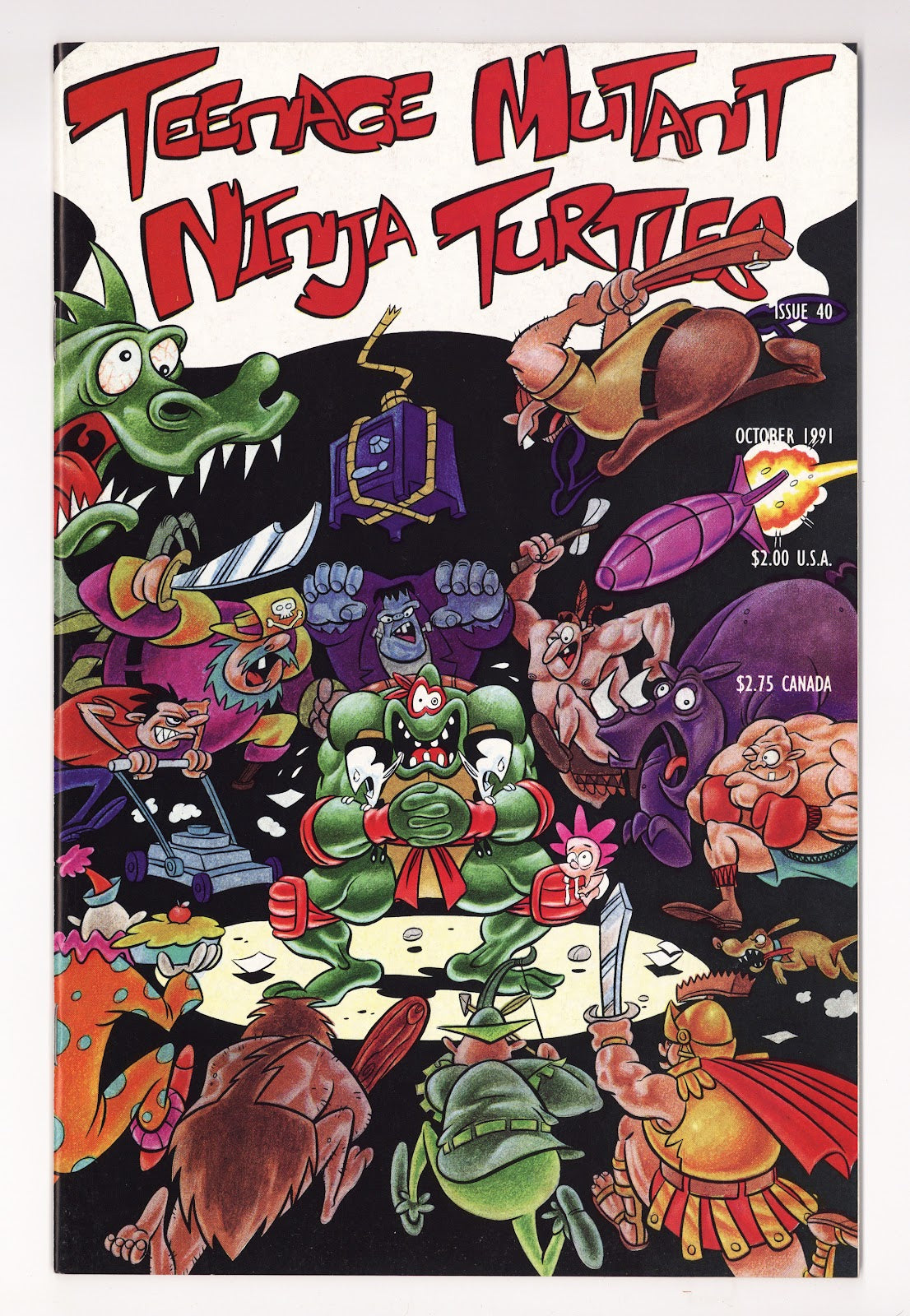 Teenage Mutant Ninja Turtles Vol 1 40  NM- (9.2)   (1991)     