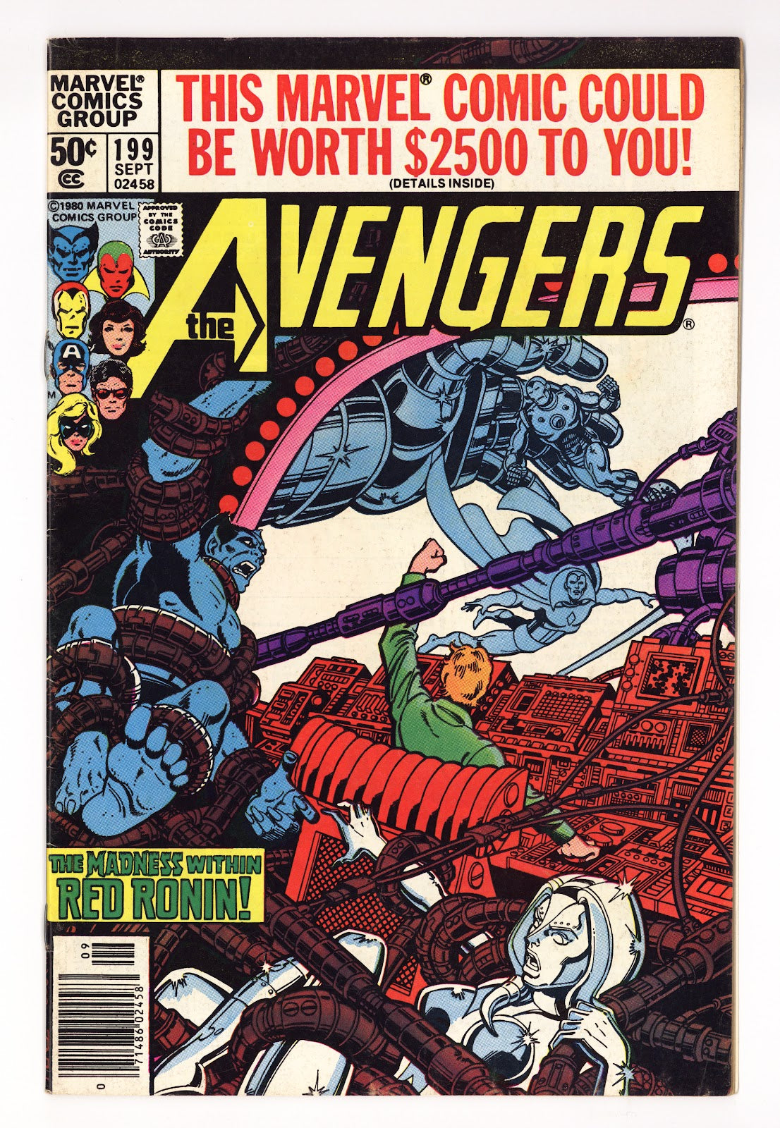 The Avengers Vol 1 199  Low Grade   (1980)   Newsstand  