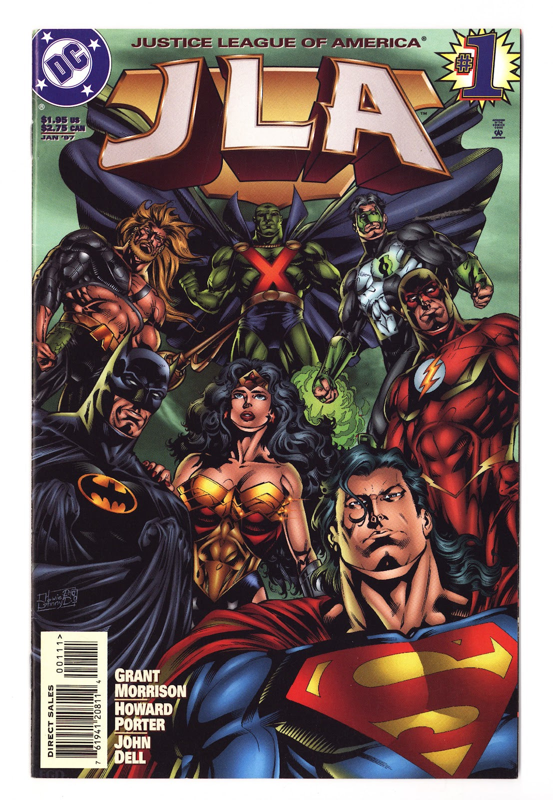 JLA 1 High Grade (1997) Direct Sales 