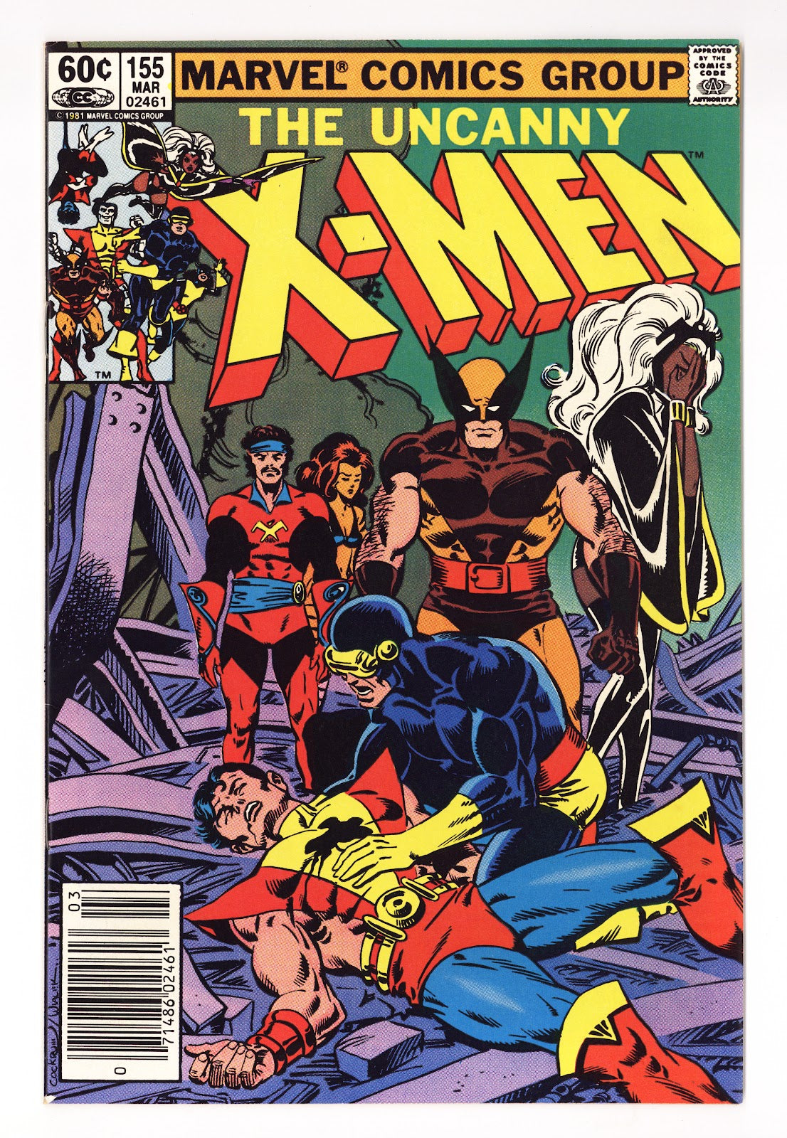 The Uncanny X-Men Vol 1 155  VF/NM (9.0)   (1982)   Newsstand  