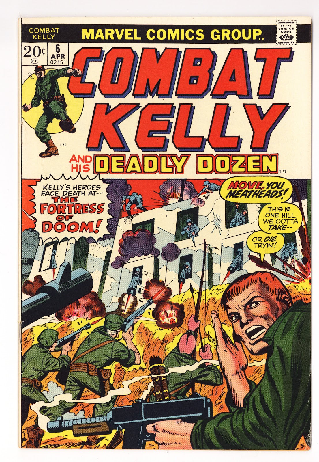 Combat Kelly   6  Mid Grade   (1973)     