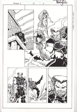 Mutant X 29 Pg. 5 Original Art by Tom Lyle (2001)