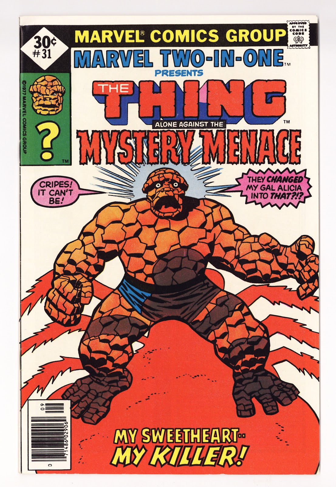 Marvel Two-in-One Vol 1 31  Mid Grade   (1977)   Whitman  