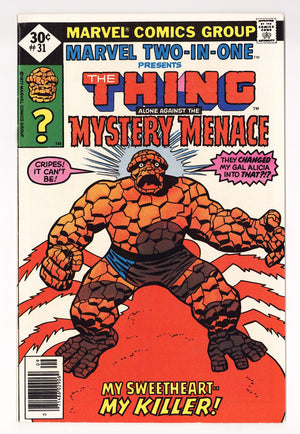 Marvel Two-in-One Vol 1 31  Mid Grade   (1977)   Whitman