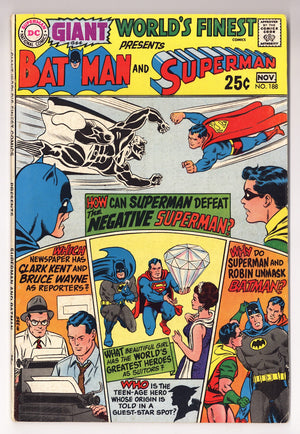 World's Finest Comics   188  FN (6.0)   (1969)