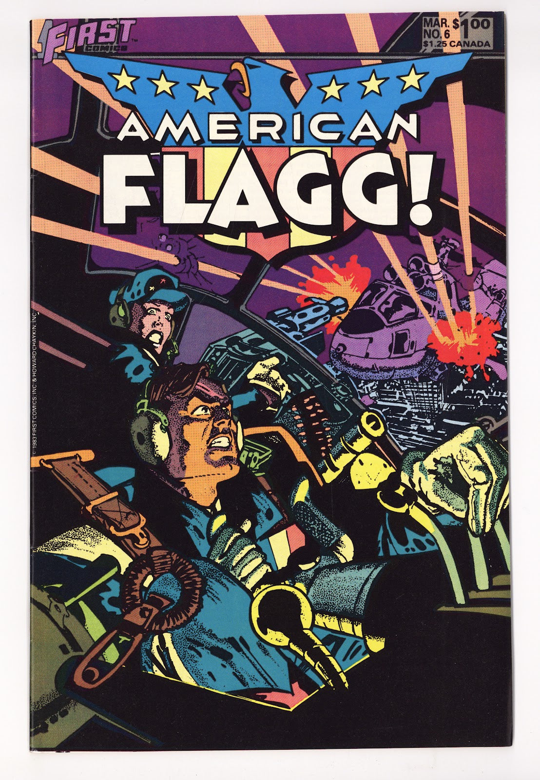 American Flagg! Vol 1 6 Mid Grade (1984) 