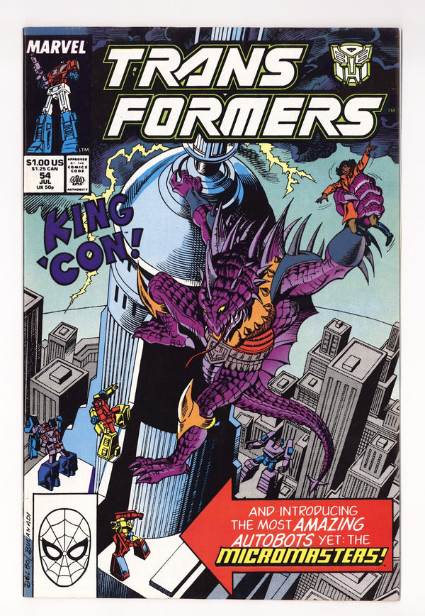 The Transformers Vol 1 54  VF+ (8.5)   (1989)