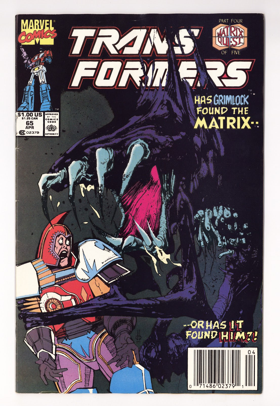 The Transformers Vol 1 65  FN/VF (7.0)   (1990)   Newsstand  