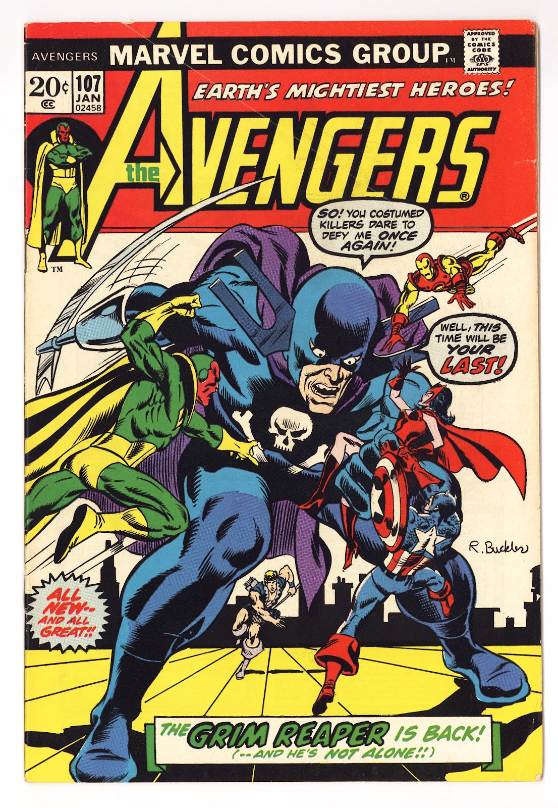The Avengers Vol 1 107 VG/FN (5.0) (1973) 