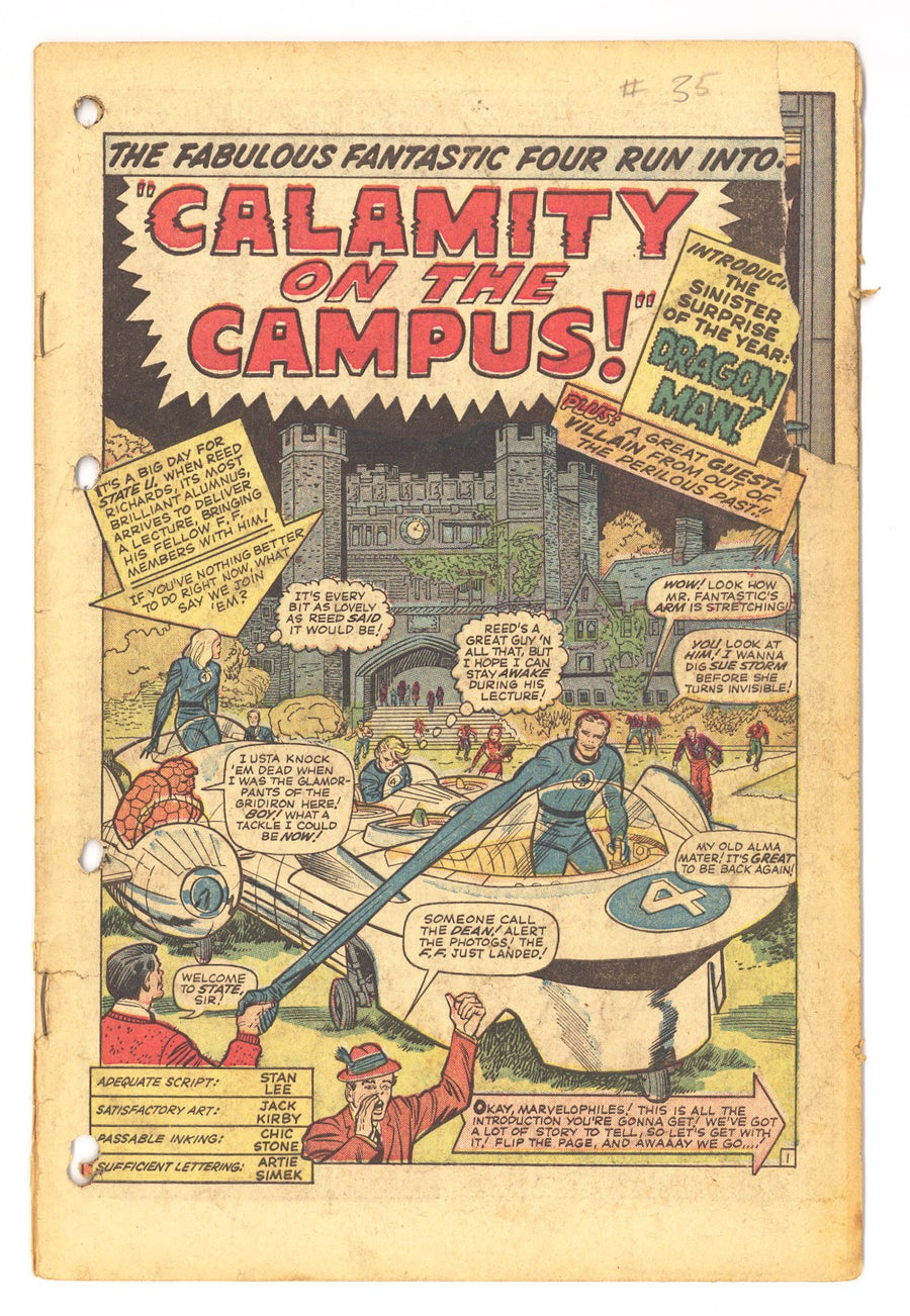 Fantastic Four Vol 1 35 Coverless (1965) 