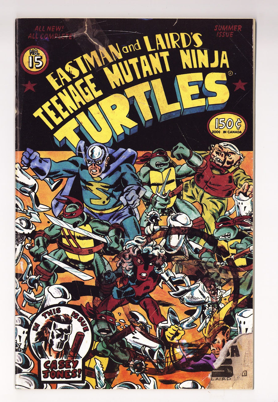 Teenage Mutant Ninja Turtles Vol 1 15  VF- (7.5)   (1988)     