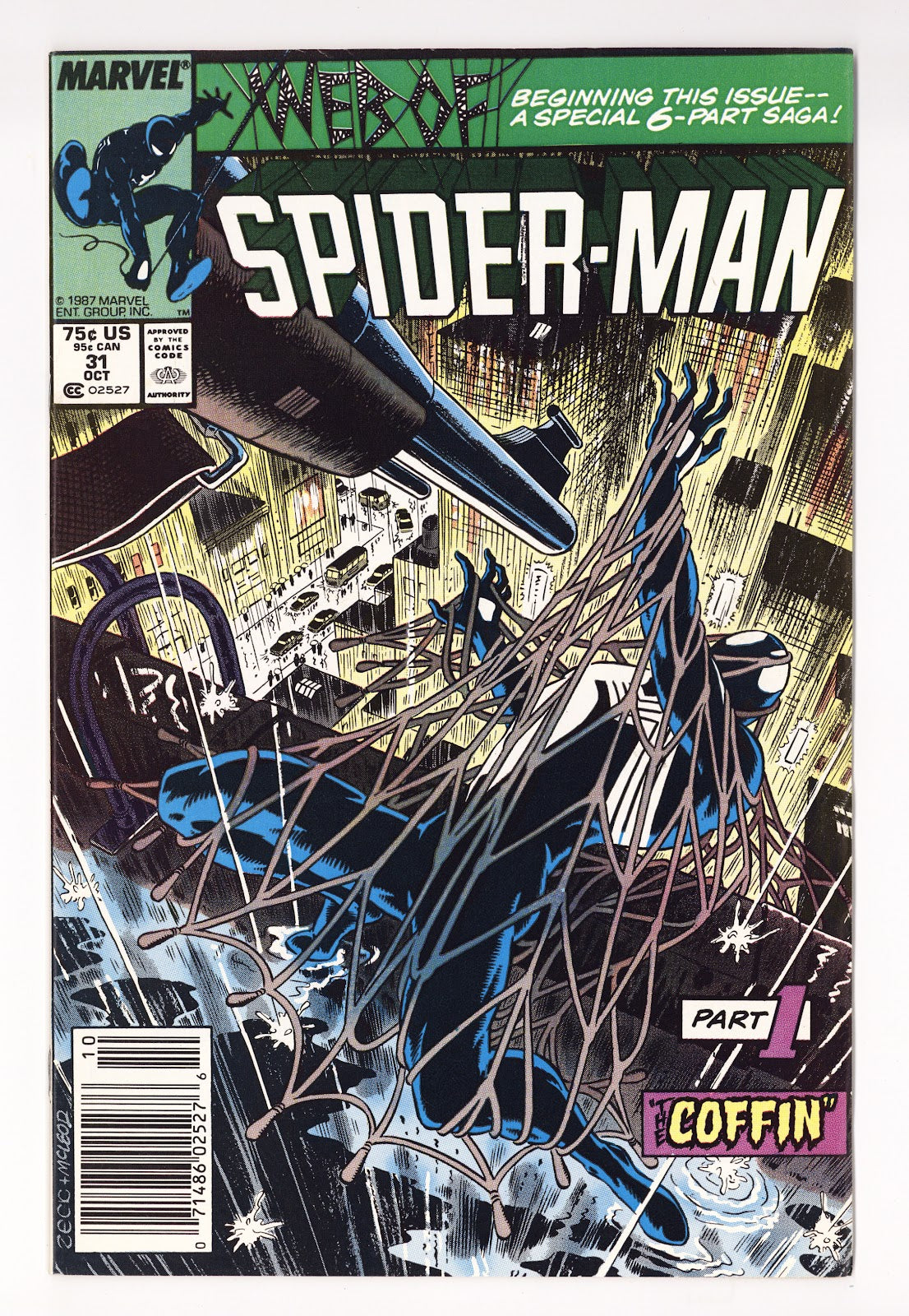 Web of Spider-Man Vol 1 31 FN+ (6.5) (1987) Newsstand 