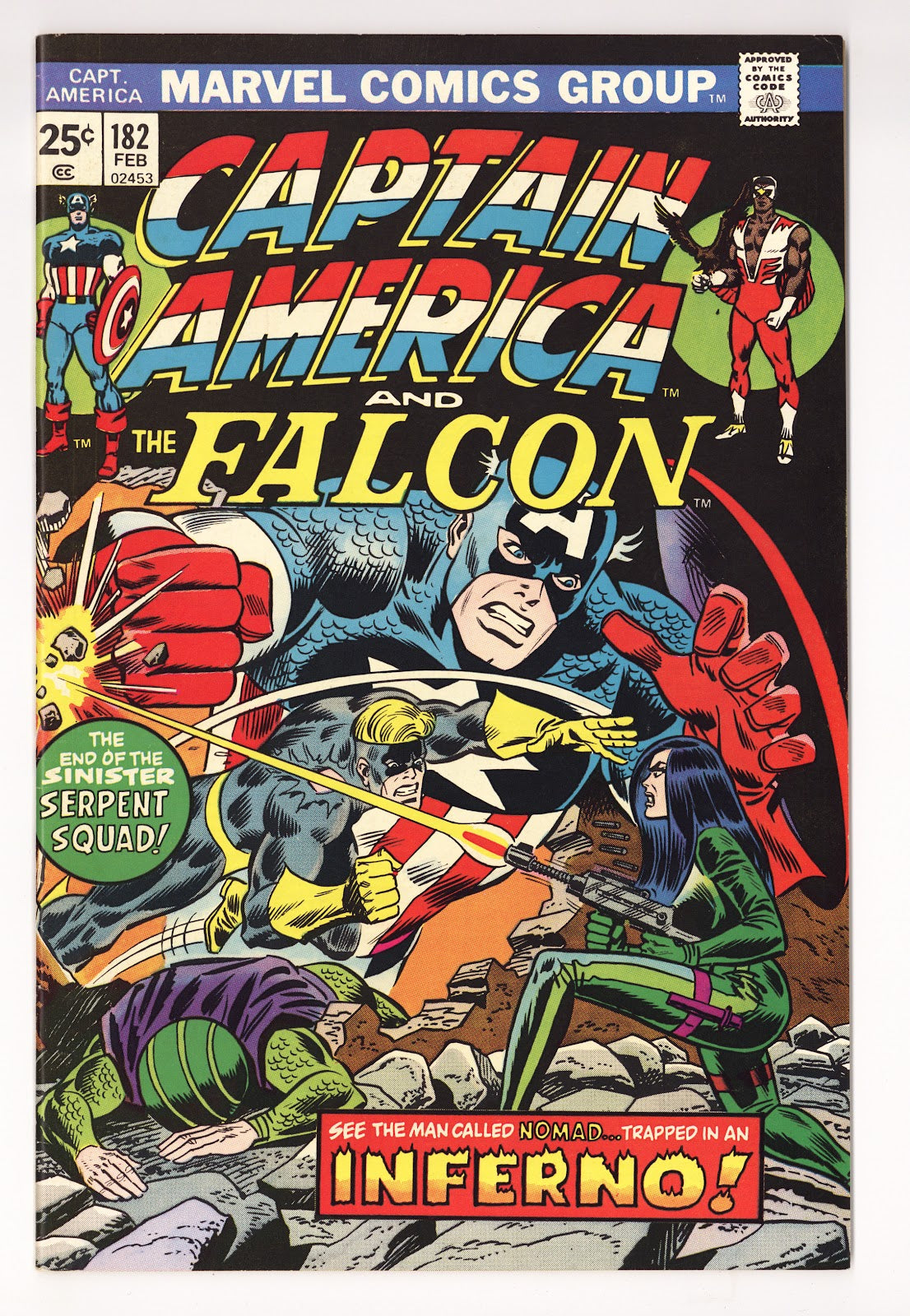 Captain America Vol 1 182  VF (8.0)   (1975)