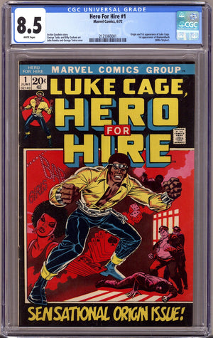 Hero for Hire   1 CGC 8.5 (VF+)   (1972)