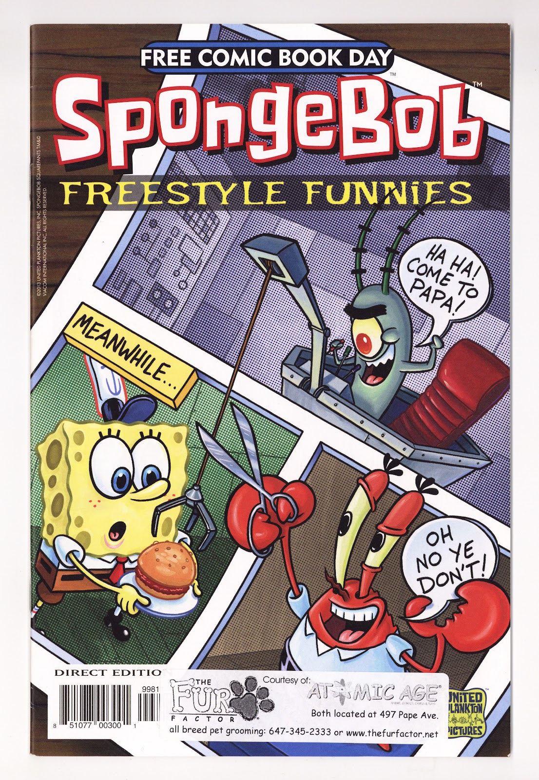 SpongeBob Freestyle Funnies   [nn]  Low Grade Stickered  (2013)     