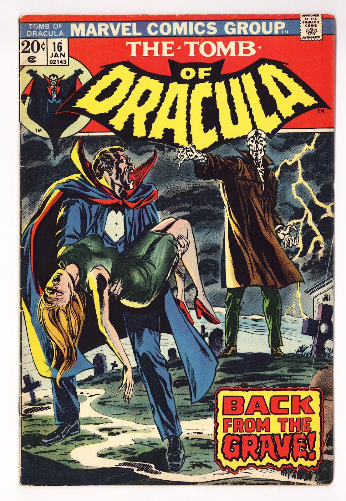 Tomb of Dracula Vol 1 16  VG+ (4.5)   (1974)     