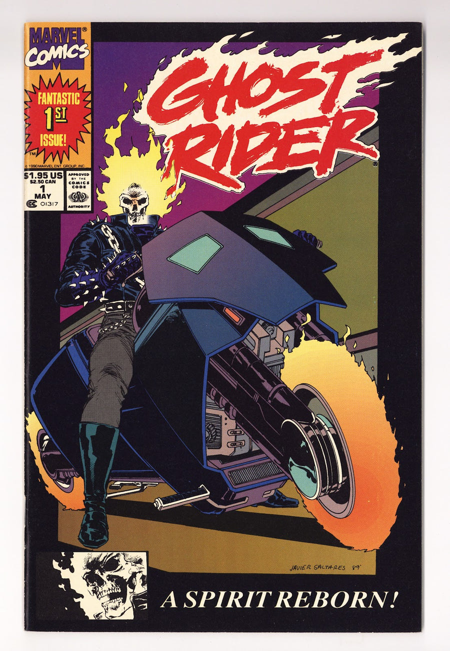 Ghost Rider Vol 2 1 VF (8.0) (1990) Second Printing 