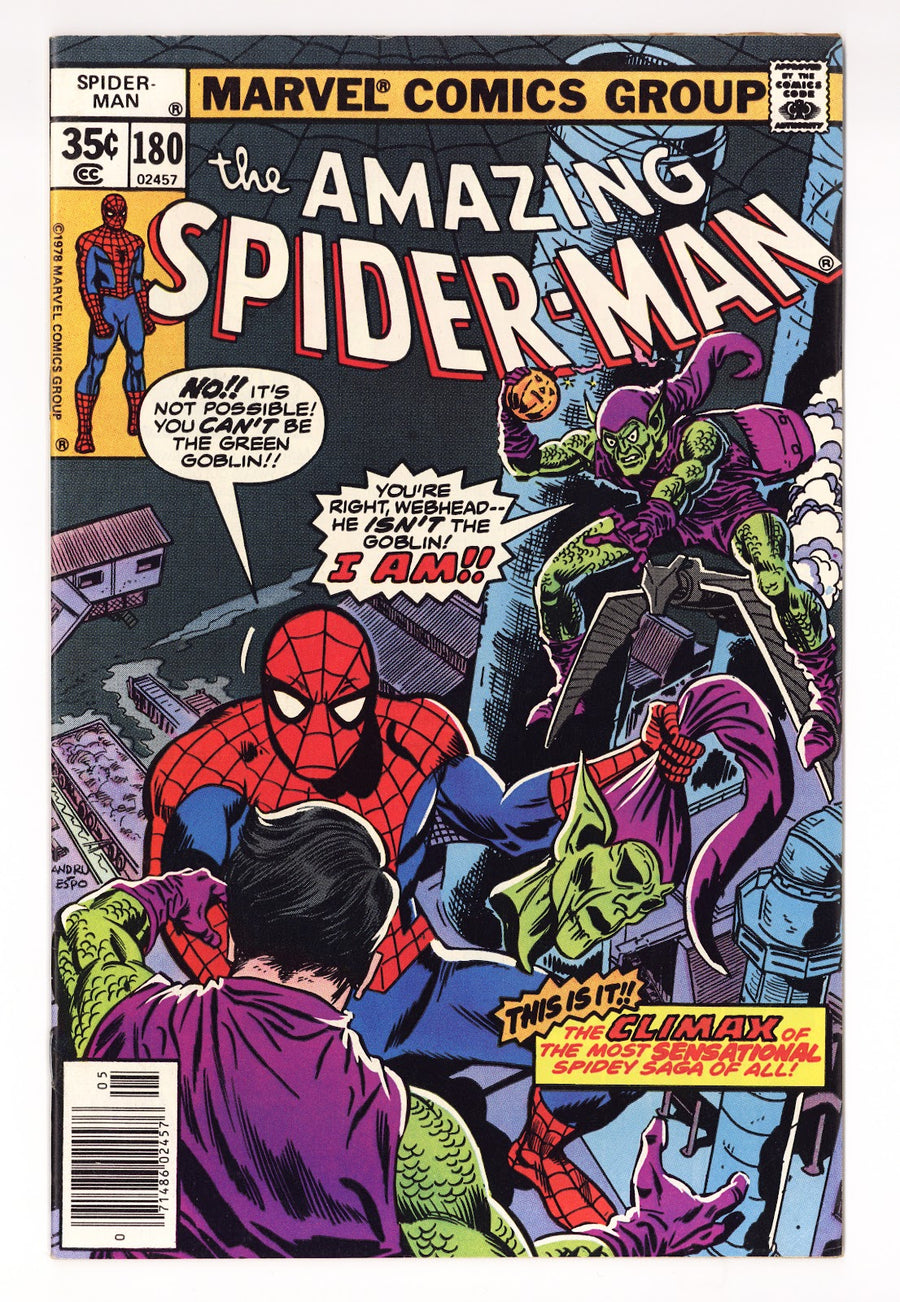 The Amazing Spider-Man Vol 1 180  FN/VF (7.0)   (1978)