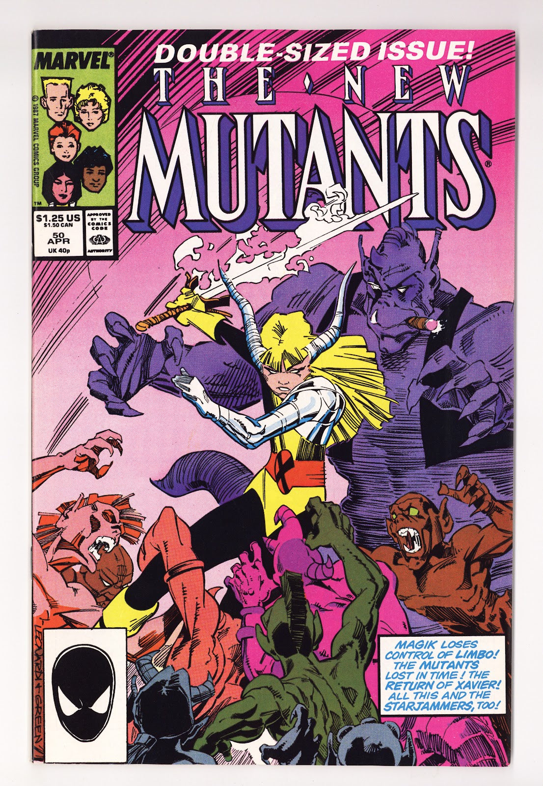 The New Mutants Vol 1 50 High Grade (1987) Direct 